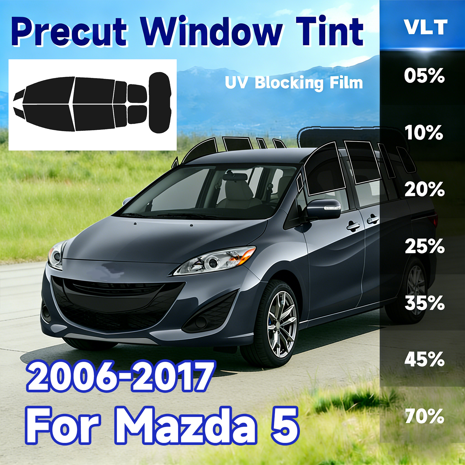 Precut Window Tint Car for Maz - Privacy Screen Protector avaliação e preço
