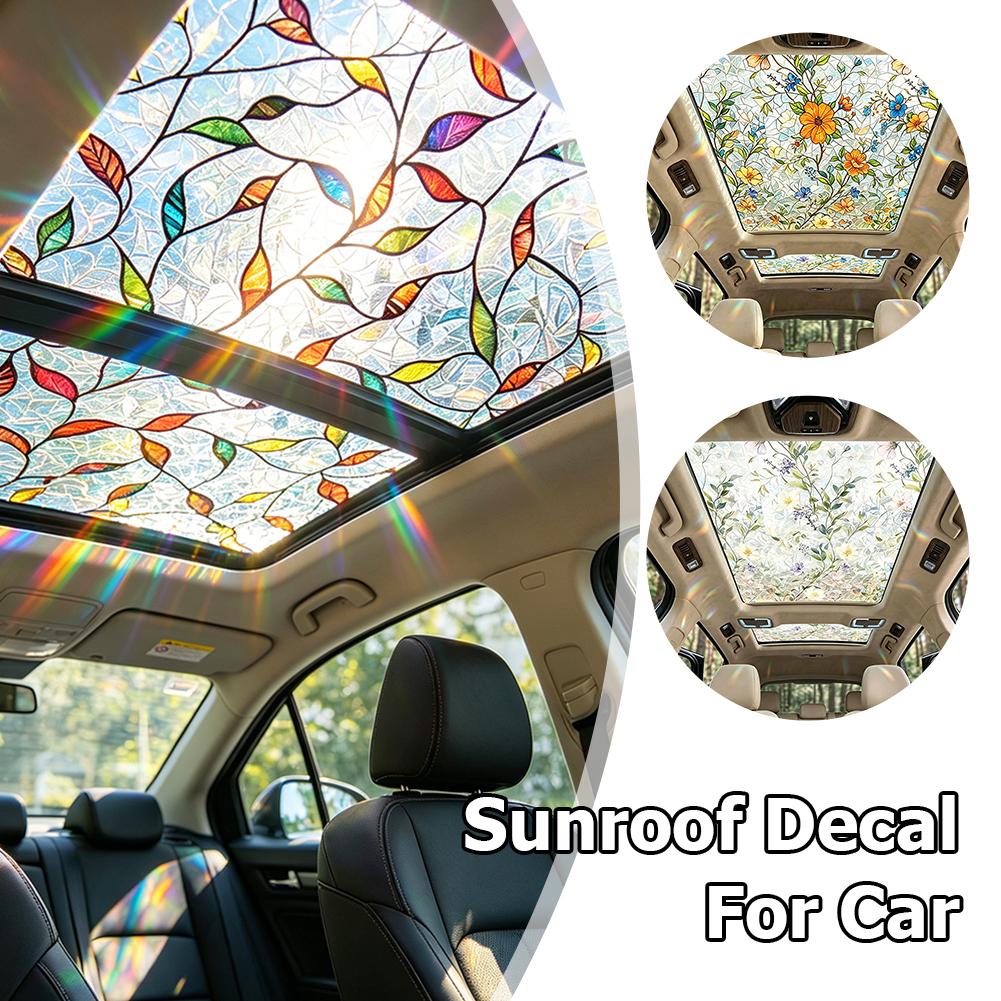 Floral Stained Glass Car Sunro - Privacy Screen Protector avaliação e preço