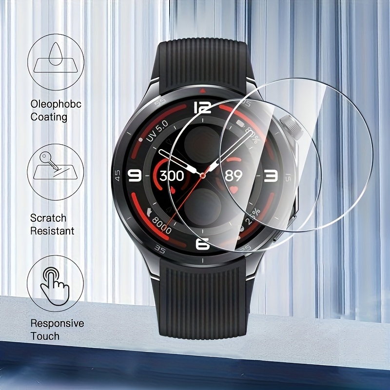 3PCS 9H Tempered Glass Screen  - Smartwatch Screen Film avaliação e preço