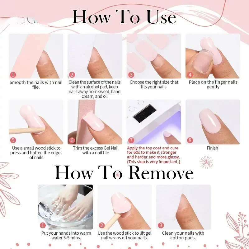 16/18/20Tips French Gel Nail S - Full Cover Adhesive avaliação e preço